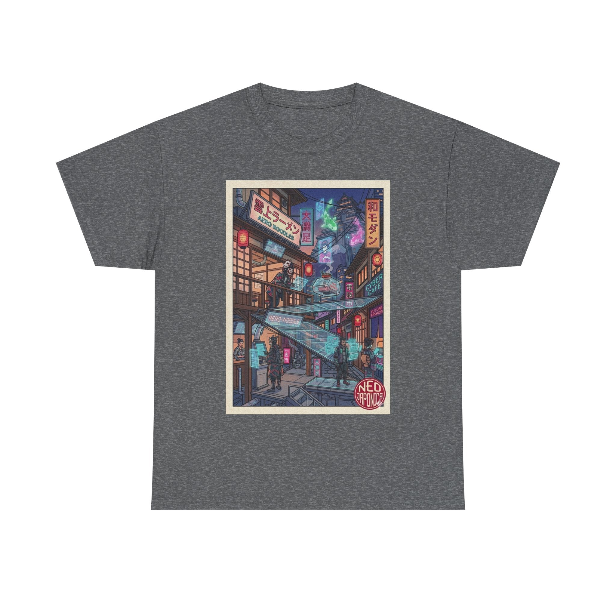 T-Shirt — Neon Cityscape Anime Streetwear Tee ("Neo Tokyo") - Japanese Streetwear T-Shirt | Tokyo Style X