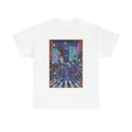 Cyberpunk Night Street T-Shirt — Neon Tokyo Alley Art Tee - Japanese Streetwear T-Shirt | Tokyo Style X