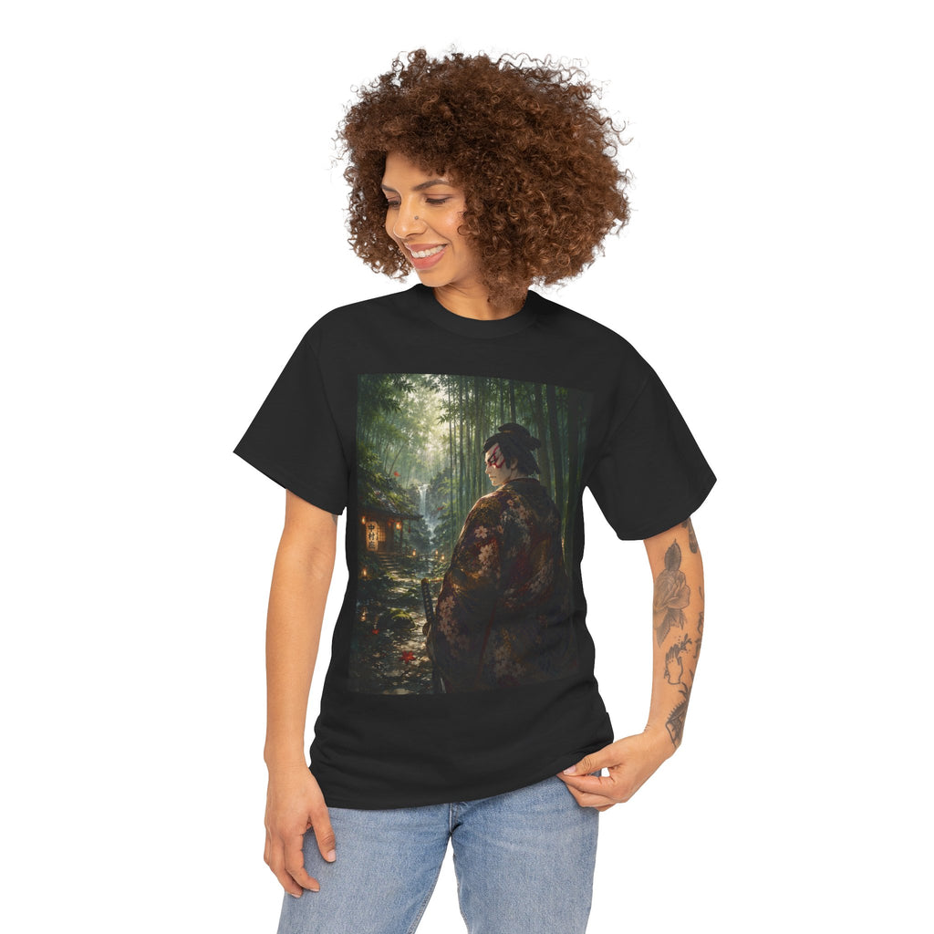 Japanese Geisha Forest Night T-Shirt