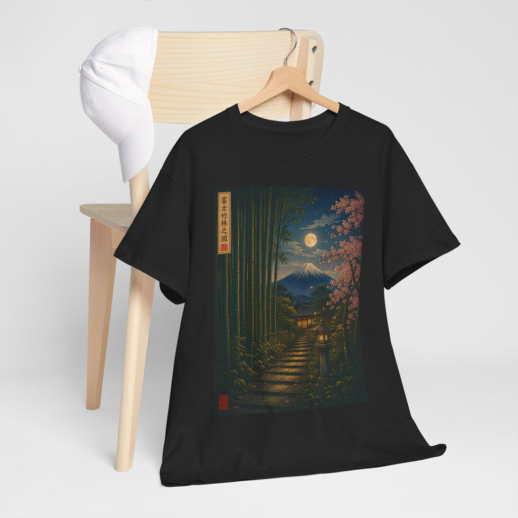 T‑Shirt — Moonlit Japanese Garden Print