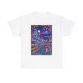 T-Shirt — Neon Sakura Nightstreet Anime Cityscape Print