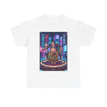 Cyberpunk Sumo Warrior T-Shirt — Neon Japanese Street Art Tee