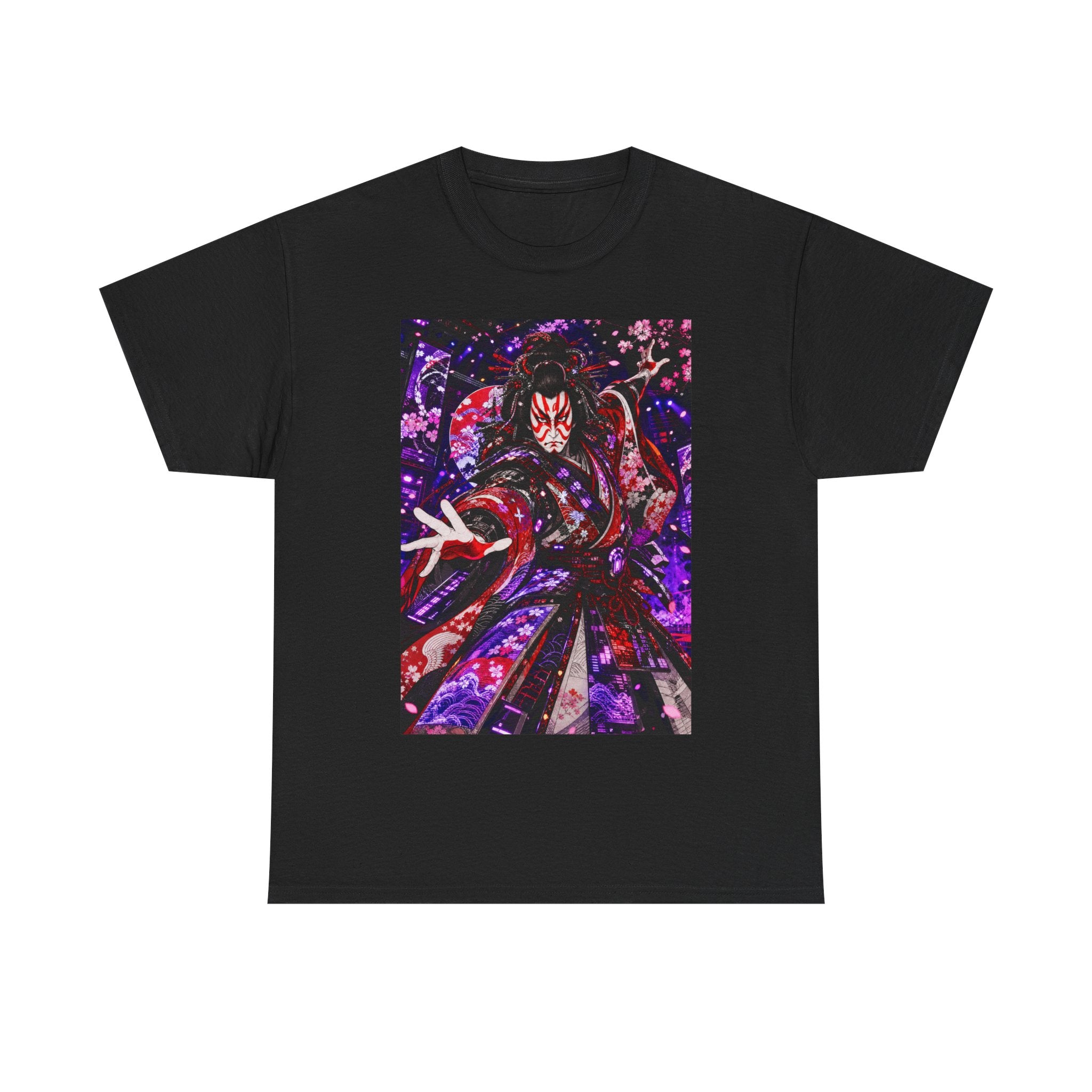 Demon Samurai Graphic Tee — Bold Anime Warrior T-Shirt