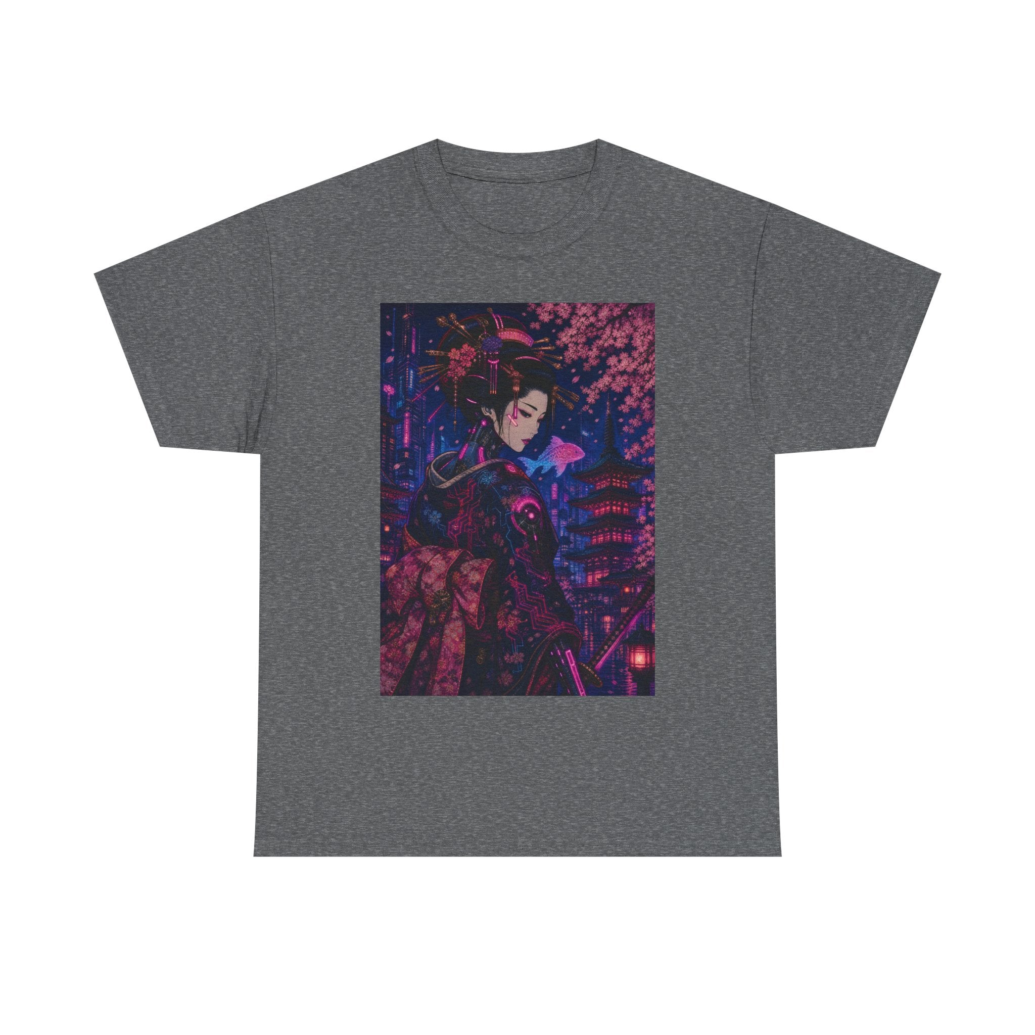 Anime Cyberpunk Geisha T-Shirt