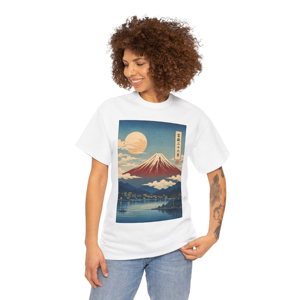 Mount Fuji Vintage Art T‑Shirt — Japanese Landscape Print
