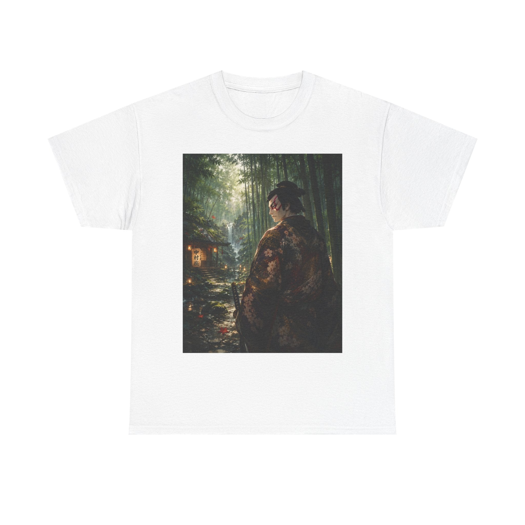 Japanese Geisha Forest Night T-Shirt