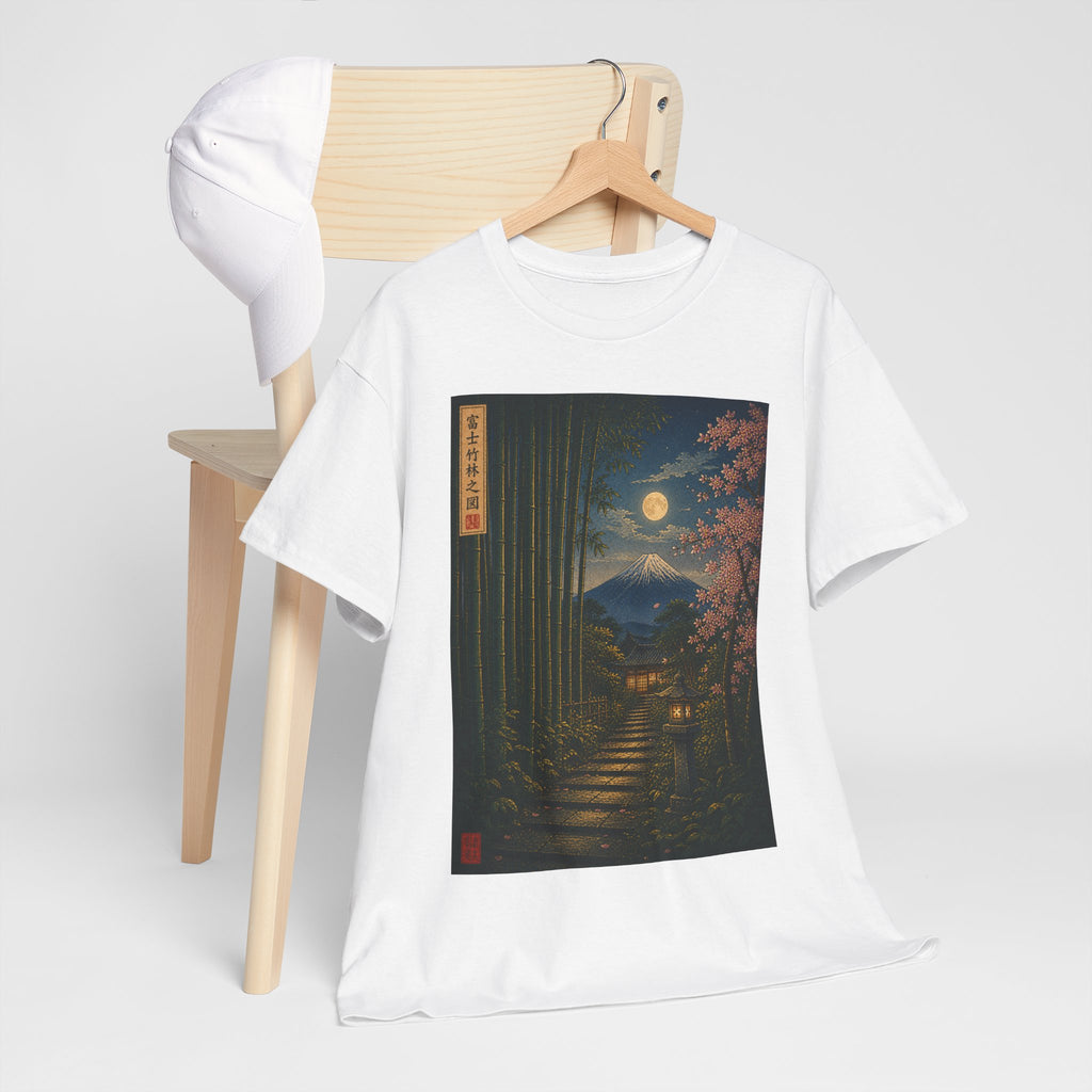 T‑Shirt — Moonlit Japanese Garden Print
