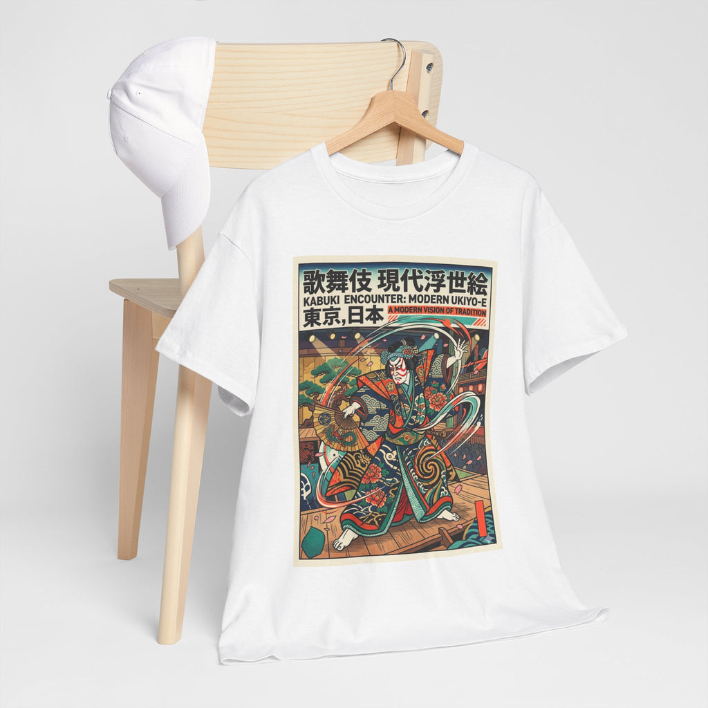 Retro Samurai Ukiyo-e Graphic Tee — Vintage Japanese Warrior Art Shirt