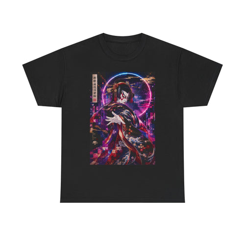 Anime Kimono Tee — Neon Samurai Aesthetic