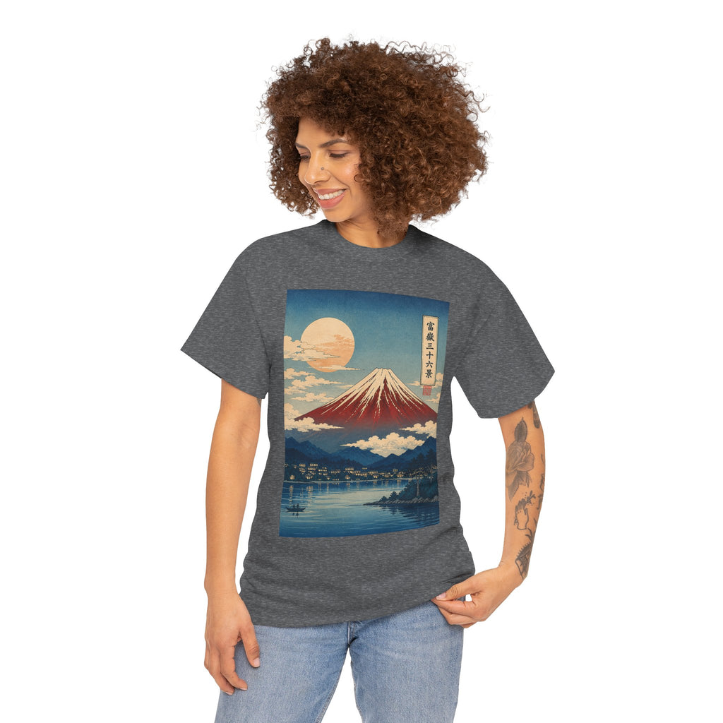 Mount Fuji Vintage Art T‑Shirt — Japanese Landscape Print