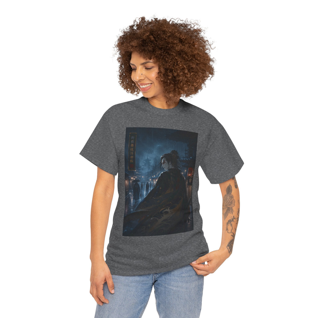 Dark Cityscape T-Shirt — Night Samurai Mystic Streetwear
