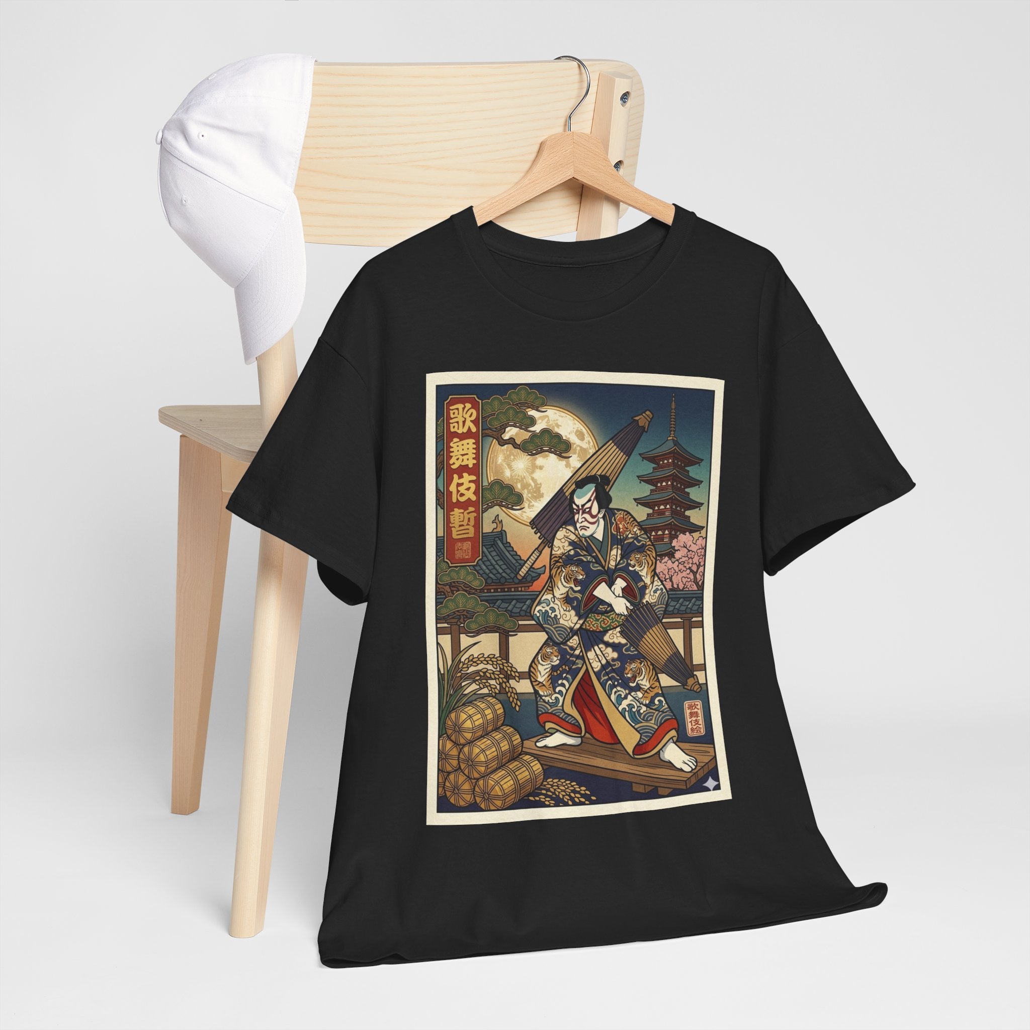 Samurai Ukiyo-e Graphic Tee — Vintage Japanese Warrior Art T-Shirt
