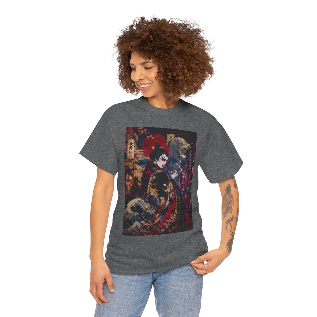 Geisha Nightstreet T‑Shirt — Japanese Urban Ukiyo‑e Style Tee