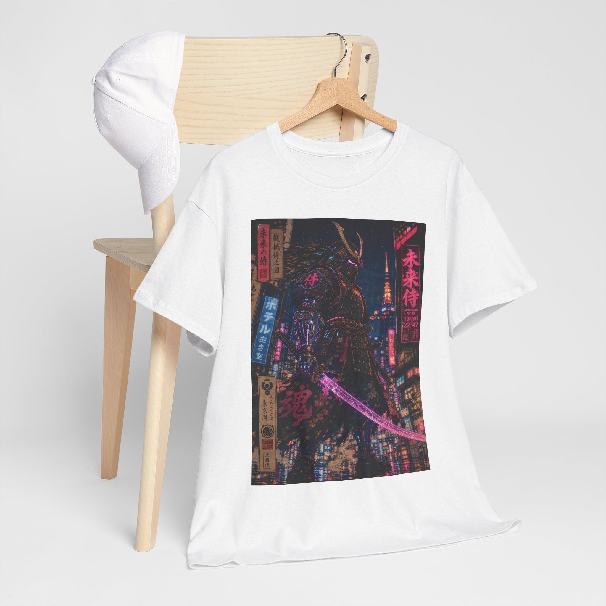 Cyberpunk City Night Tee — Neon Tokyo Streetscape Graphic T-Shirt
