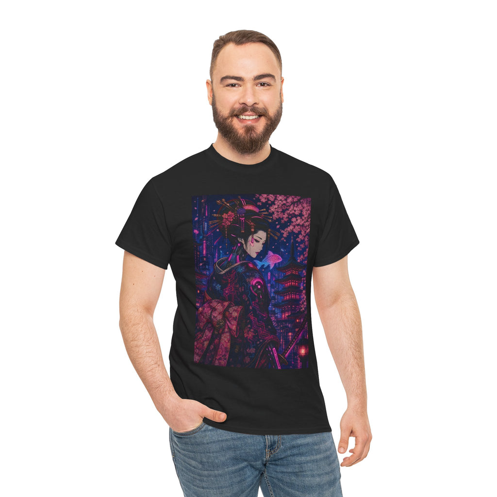 Anime Cyberpunk Geisha T-Shirt