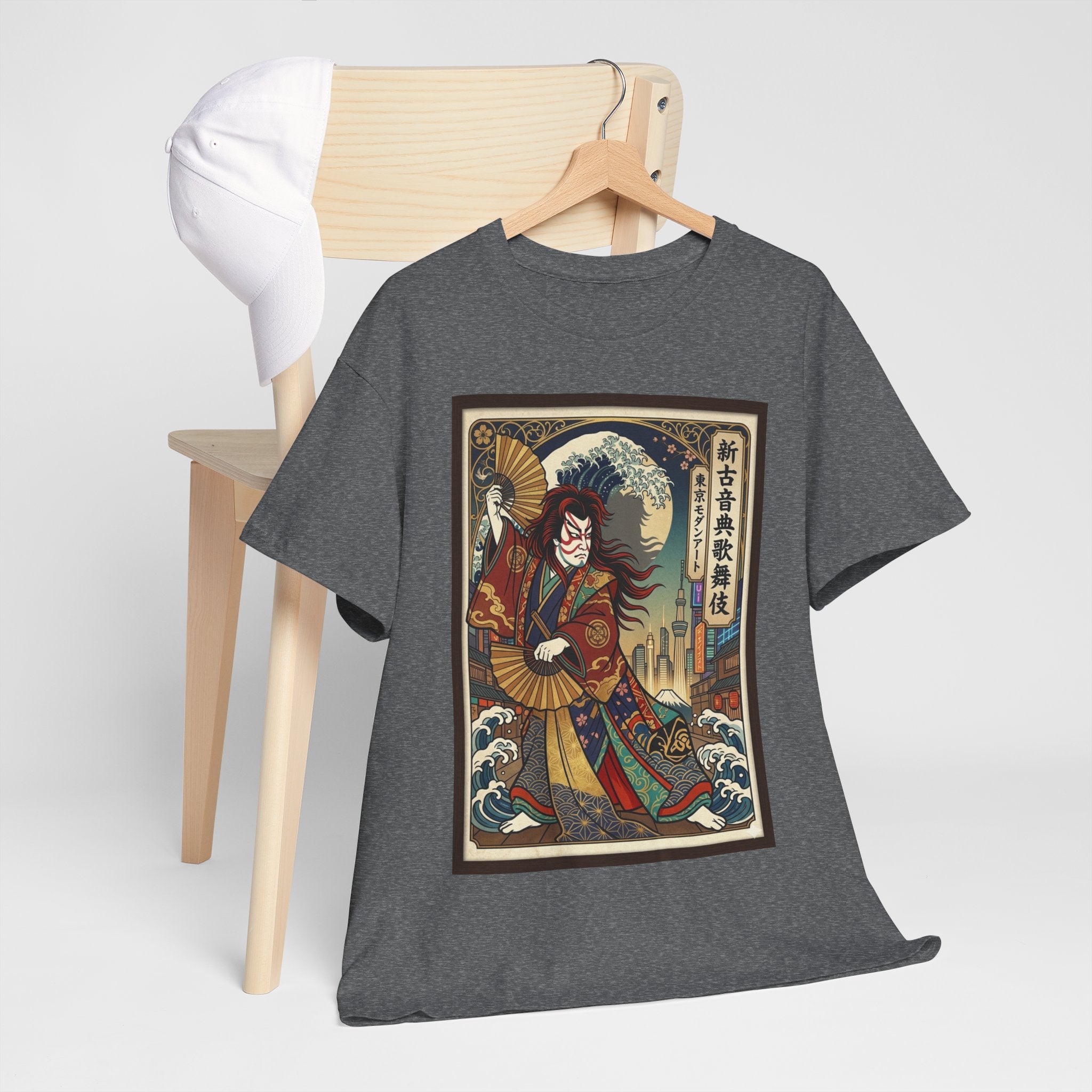 Kabuki Warrior T-Shirt — Vintage Japanese Ukiyo-e Theater Art Tee