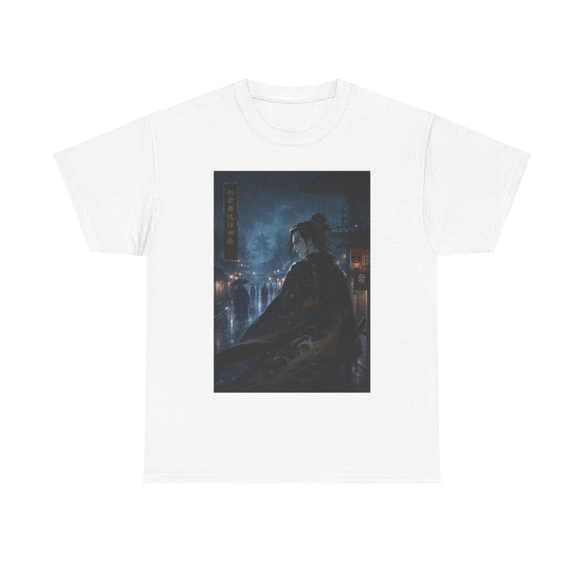 Dark Cityscape T-Shirt — Night Samurai Mystic Streetwear