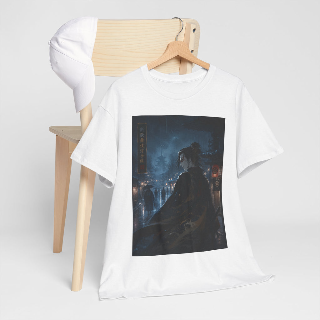 Dark Cityscape T-Shirt — Night Samurai Mystic Streetwear