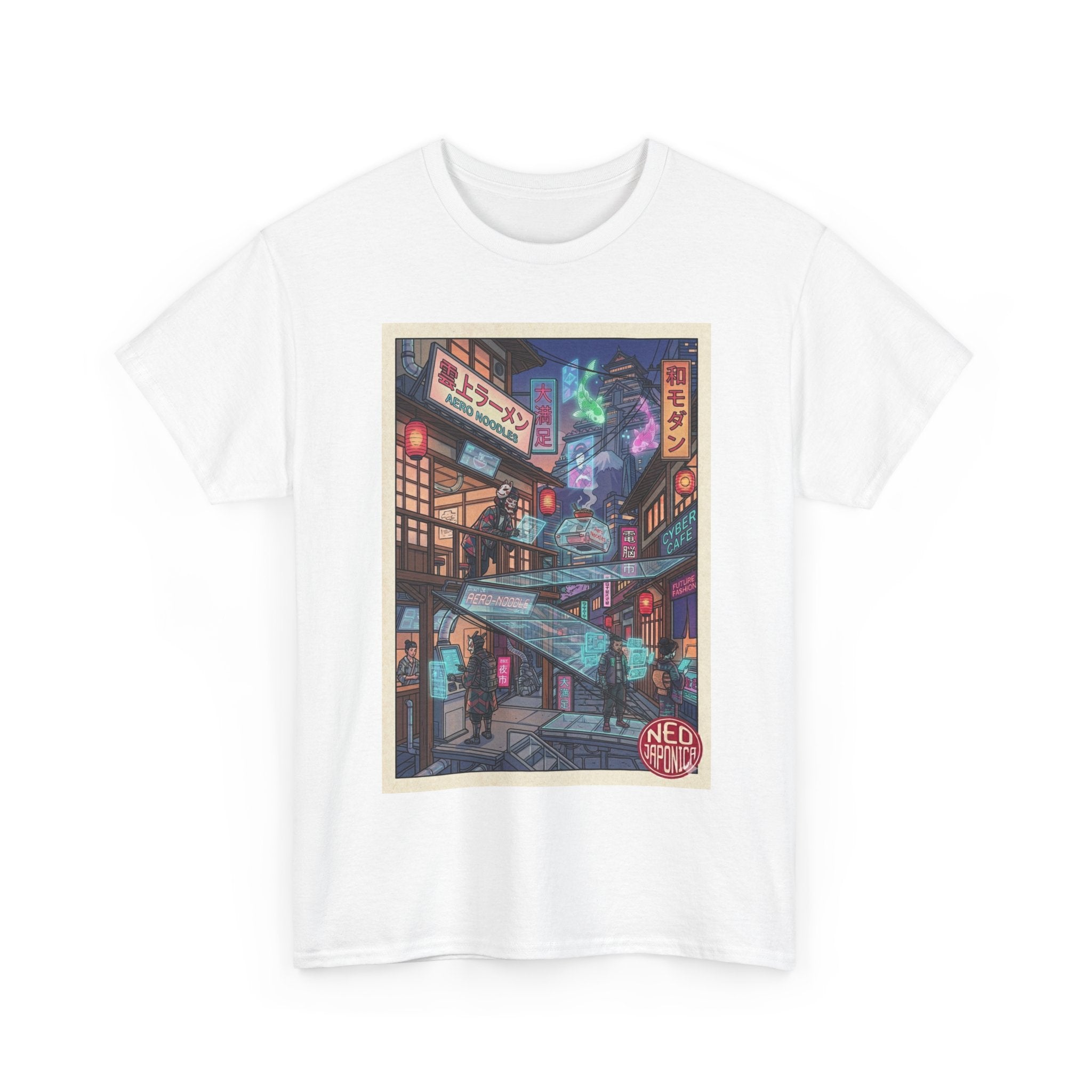 T-Shirt — Neon Cityscape Anime Streetwear Tee ("Neo Tokyo") - Japanese Streetwear T-Shirt | Tokyo Style X