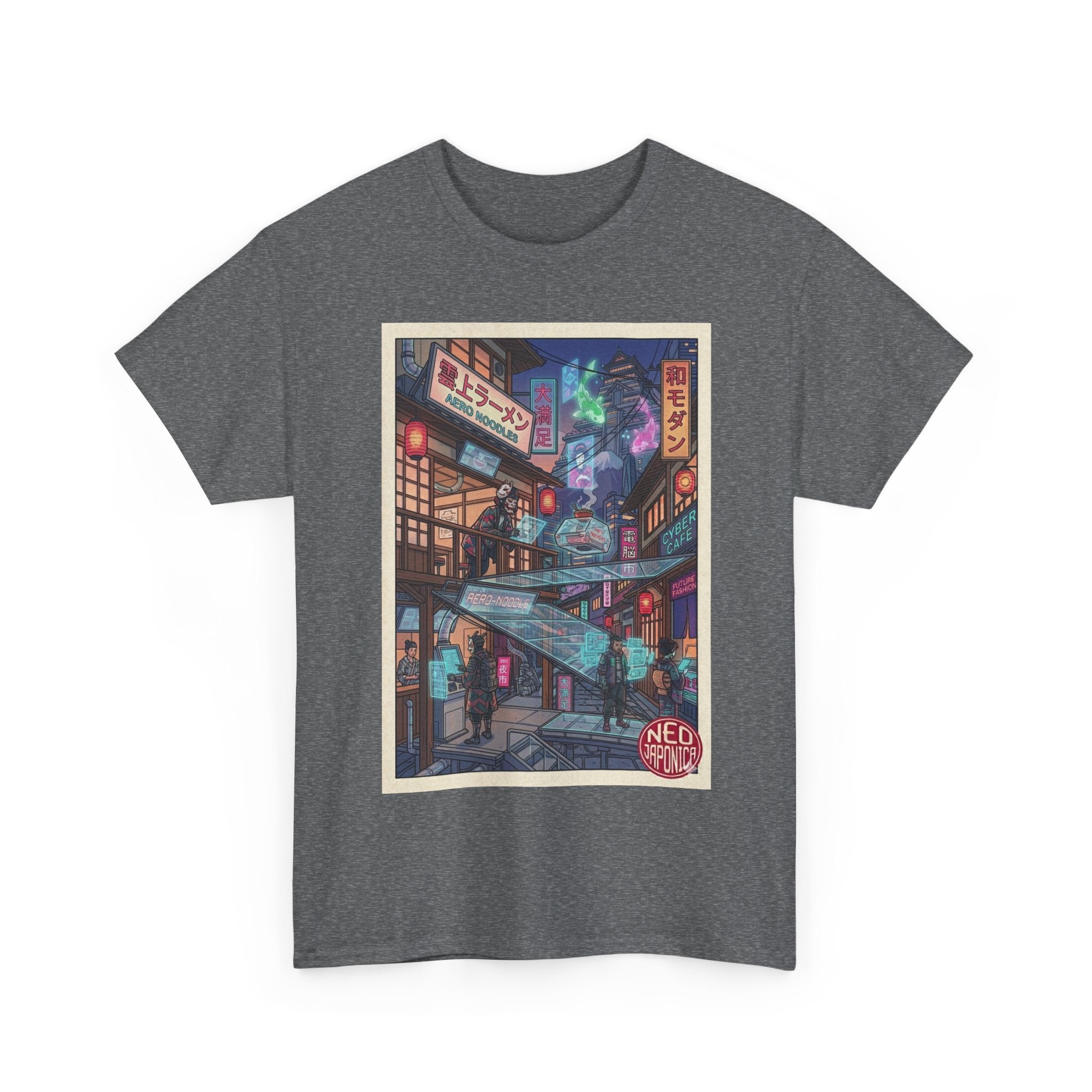 T-Shirt — Neon Cityscape Anime Streetwear Tee ("Neo Tokyo") - Japanese Streetwear T-Shirt | Tokyo Style X