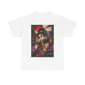 Geisha Nightscape T-Shirt — Neon Japanese Art Print Tee