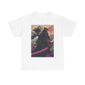 Samurai Wave T-Shirt — Neon Katana Japanese Ukiyo-e Graphic Tee - Japanese Streetwear T-Shirt | Tokyo Style X