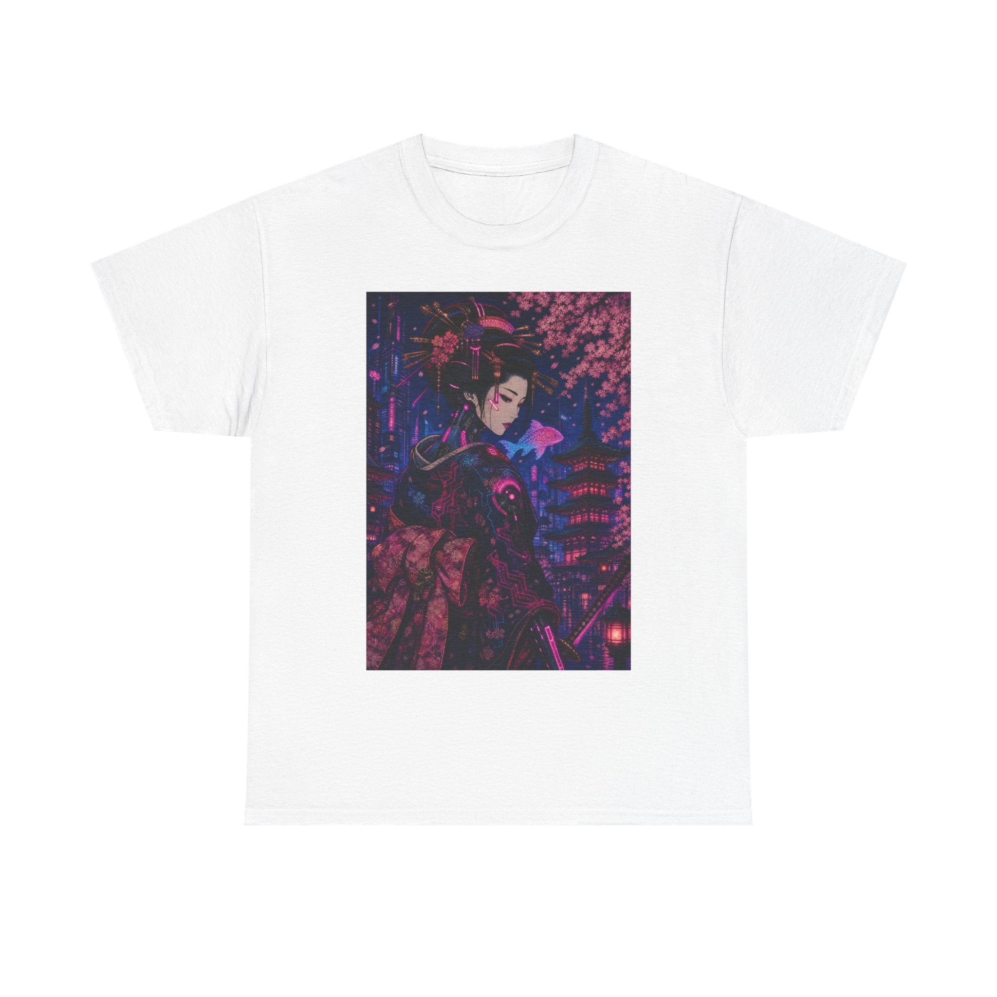 Anime Cyberpunk Geisha T-Shirt