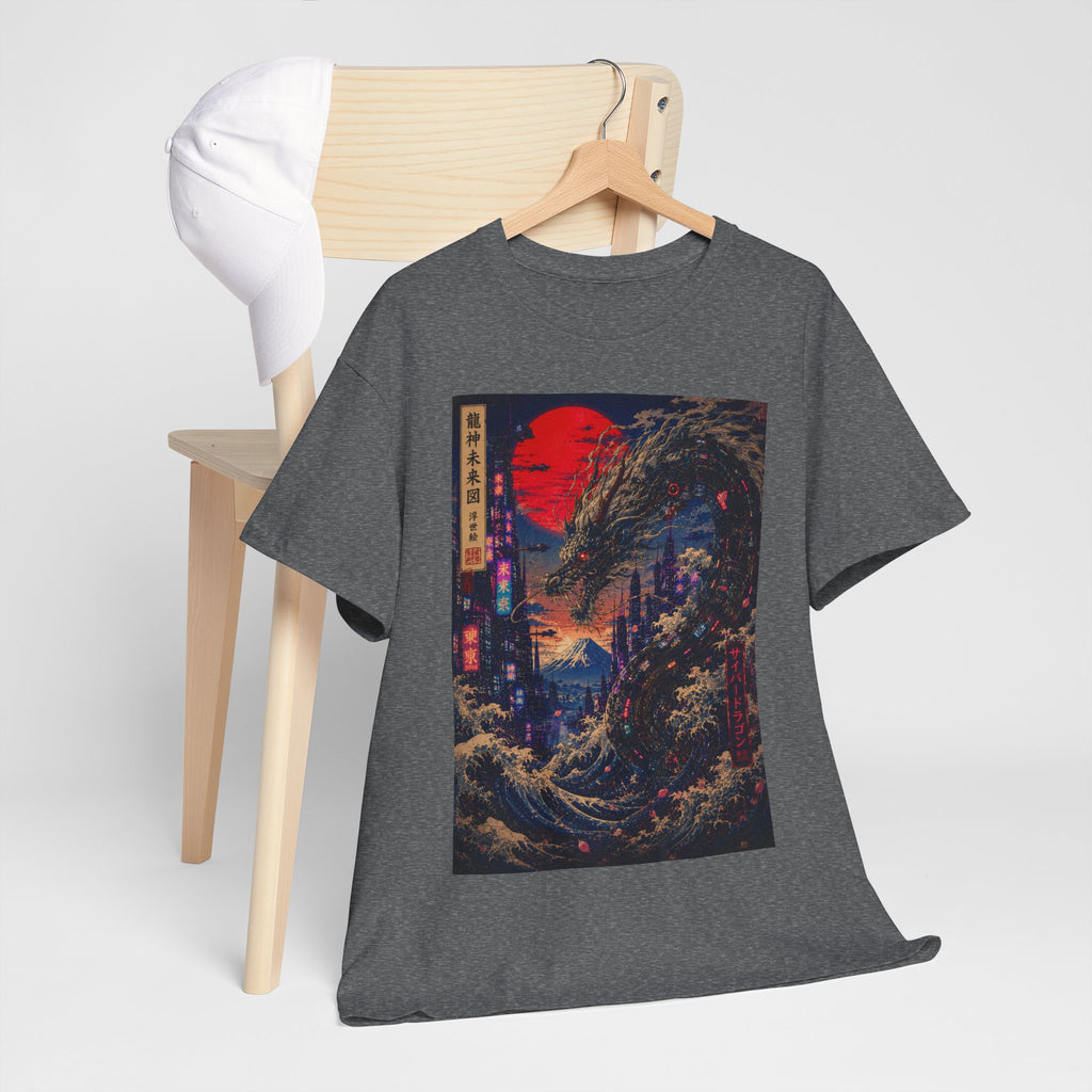 Dragon Citywave T-Shirt — Retro Cyberpunk Japanese Art Tee