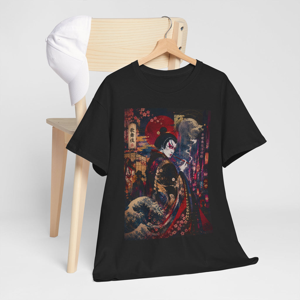 Geisha Nightstreet T‑Shirt — Japanese Urban Ukiyo‑e Style Tee