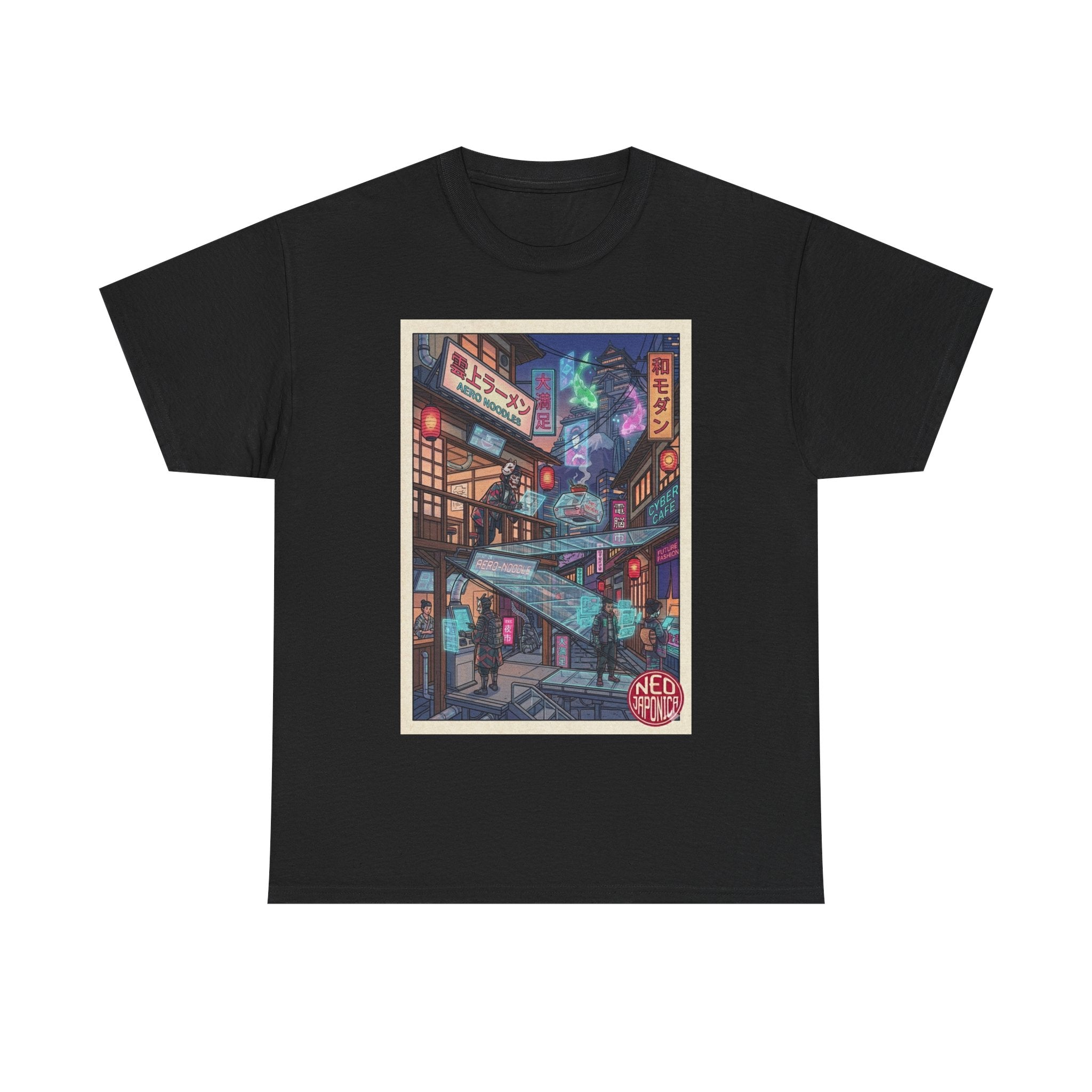 T-Shirt — Neon Cityscape Anime Streetwear Tee ("Neo Tokyo") - Japanese Streetwear T-Shirt | Tokyo Style X