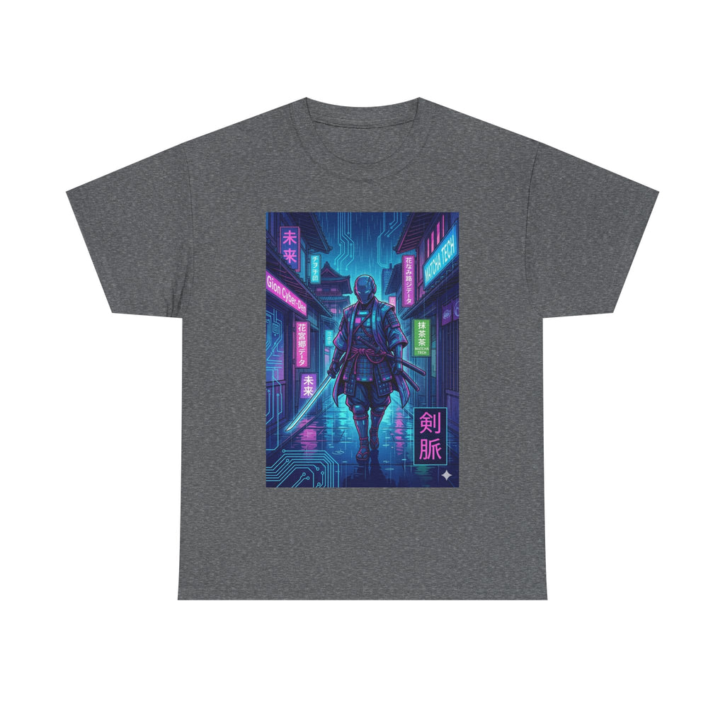 Cyberpunk Samurai T-Shirt — Neon Blade Urban Streetwear