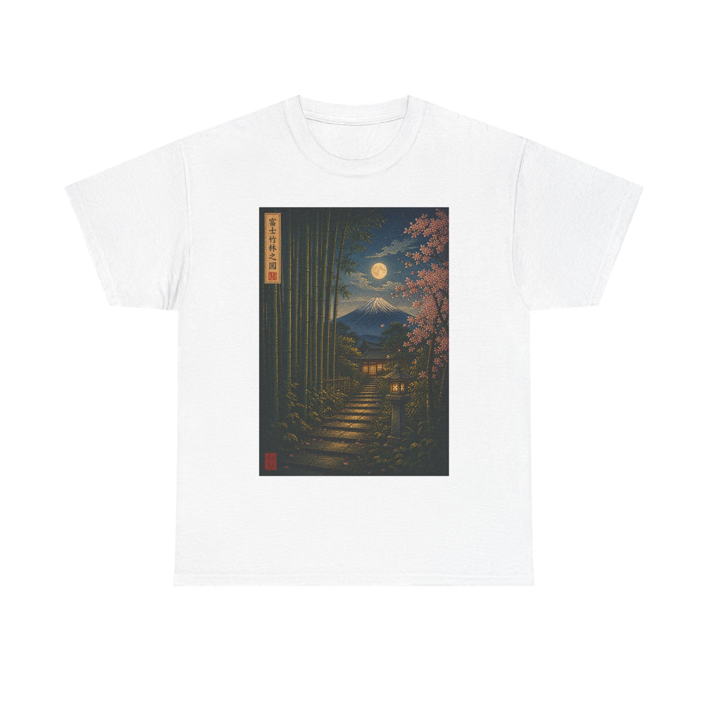 T‑Shirt — Moonlit Japanese Garden Print