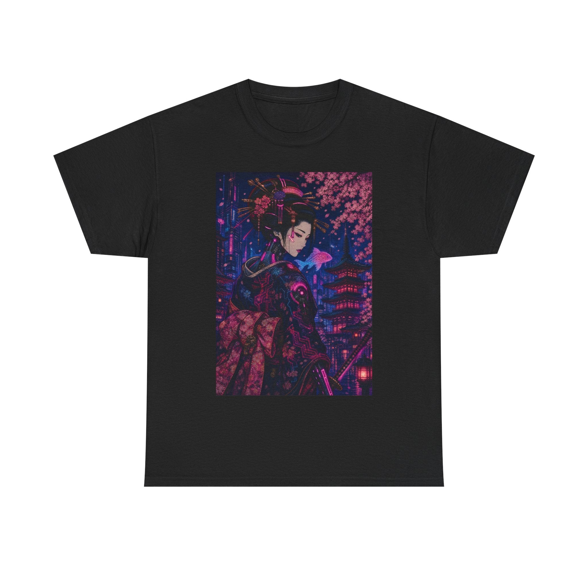 Anime Cyberpunk Geisha T-Shirt