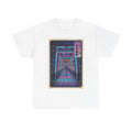 Neon Torii Gate Tee — Vaporwave Fushimi Inari Tunnel Graphic T-Shirt