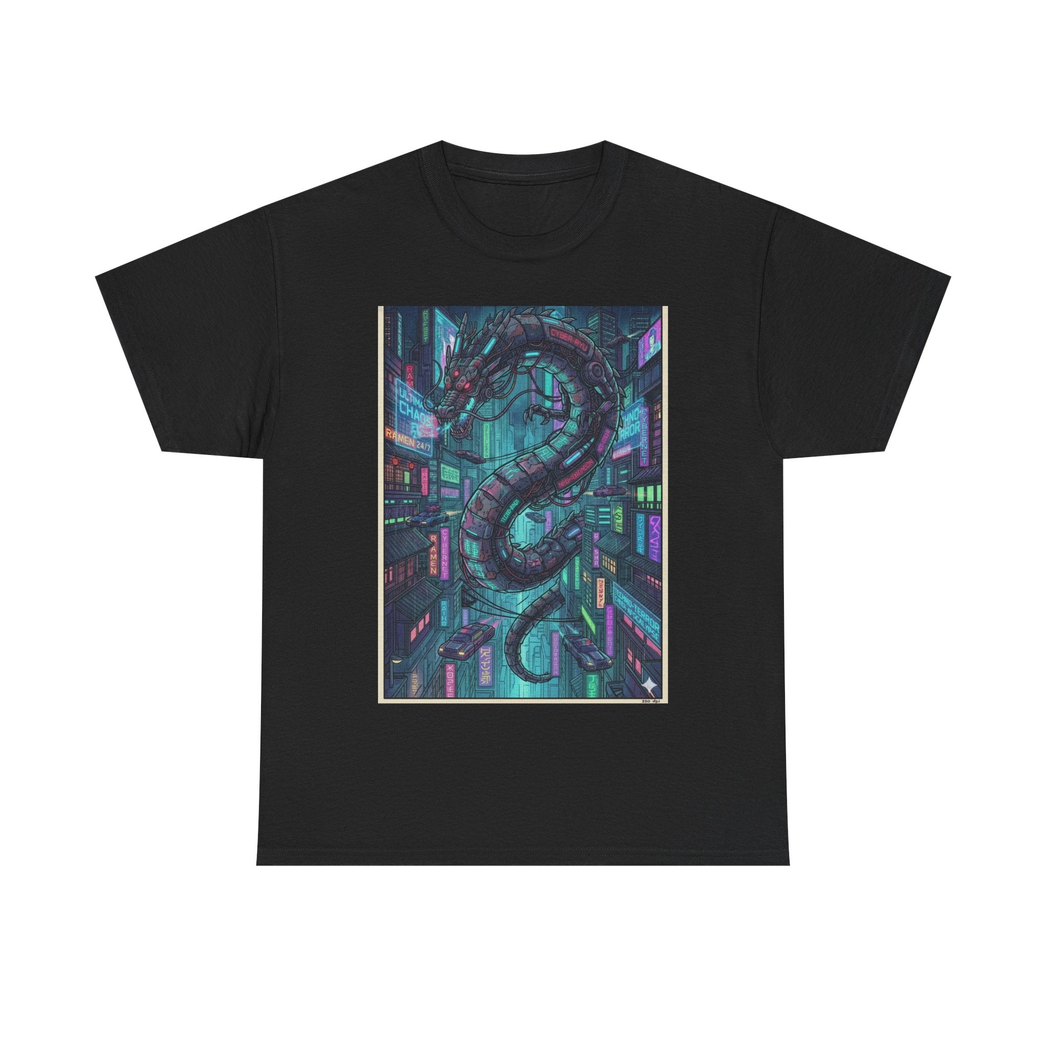 Cyberpunk Serpent T‑Shirt — Neon Futuristic Snake Graphic Tee