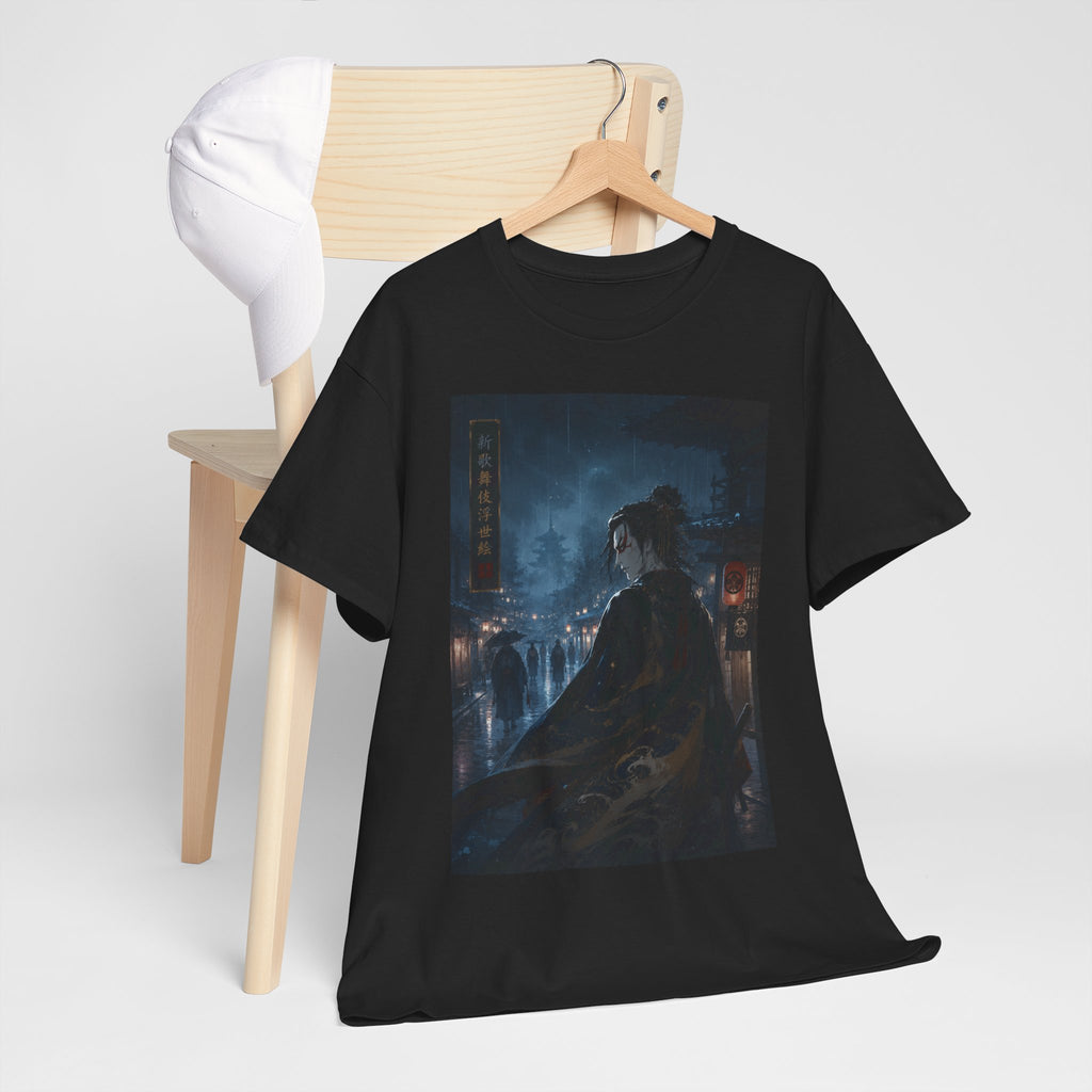 Dark Cityscape T-Shirt — Night Samurai Mystic Streetwear