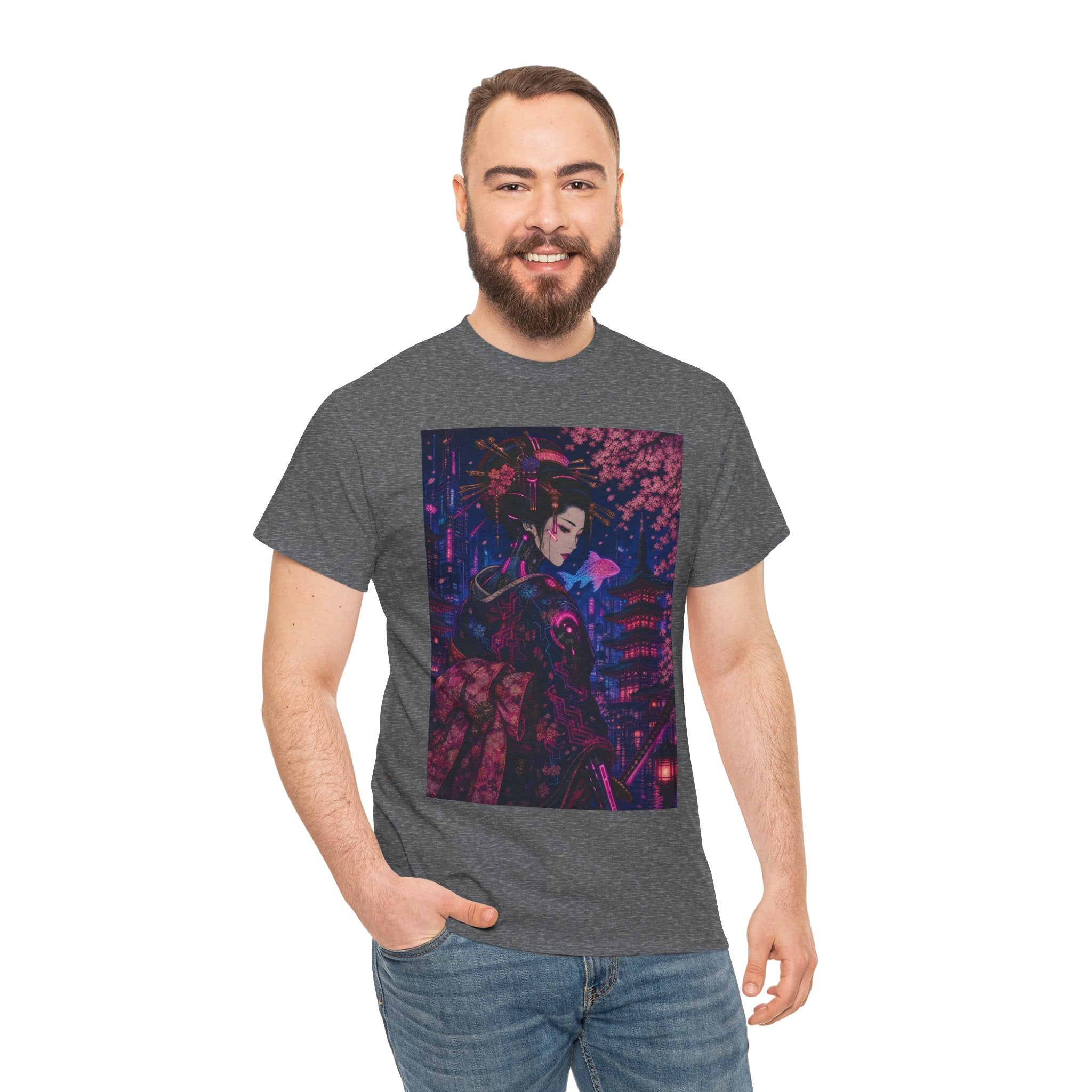 Anime Cyberpunk Geisha T-Shirt
