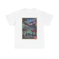 Cyberpunk Cityscape T-Shirt — Neon Alley Urban Art Tee - Japanese Streetwear T-Shirt | Tokyo Style X