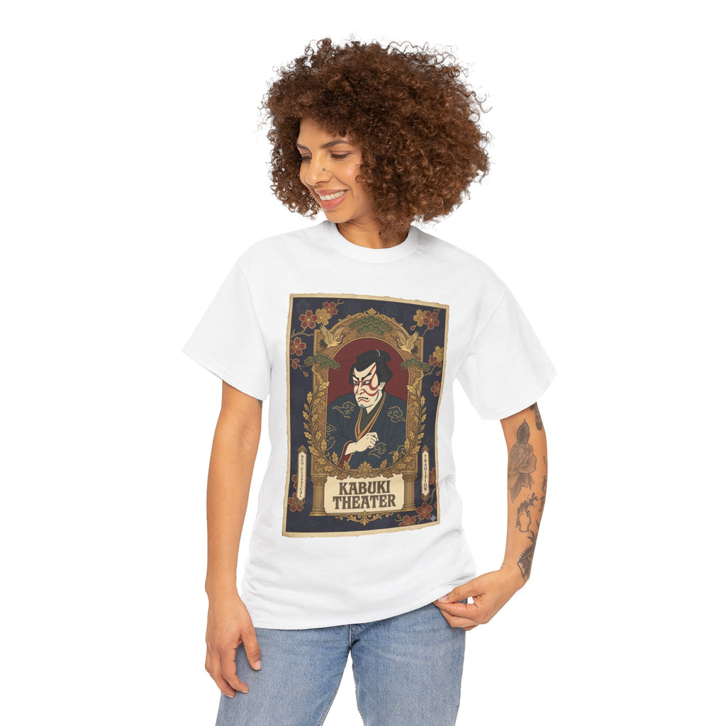 Kabuki Theater Graphic Tee – Vintage Japanese Theater Poster T-Shirt