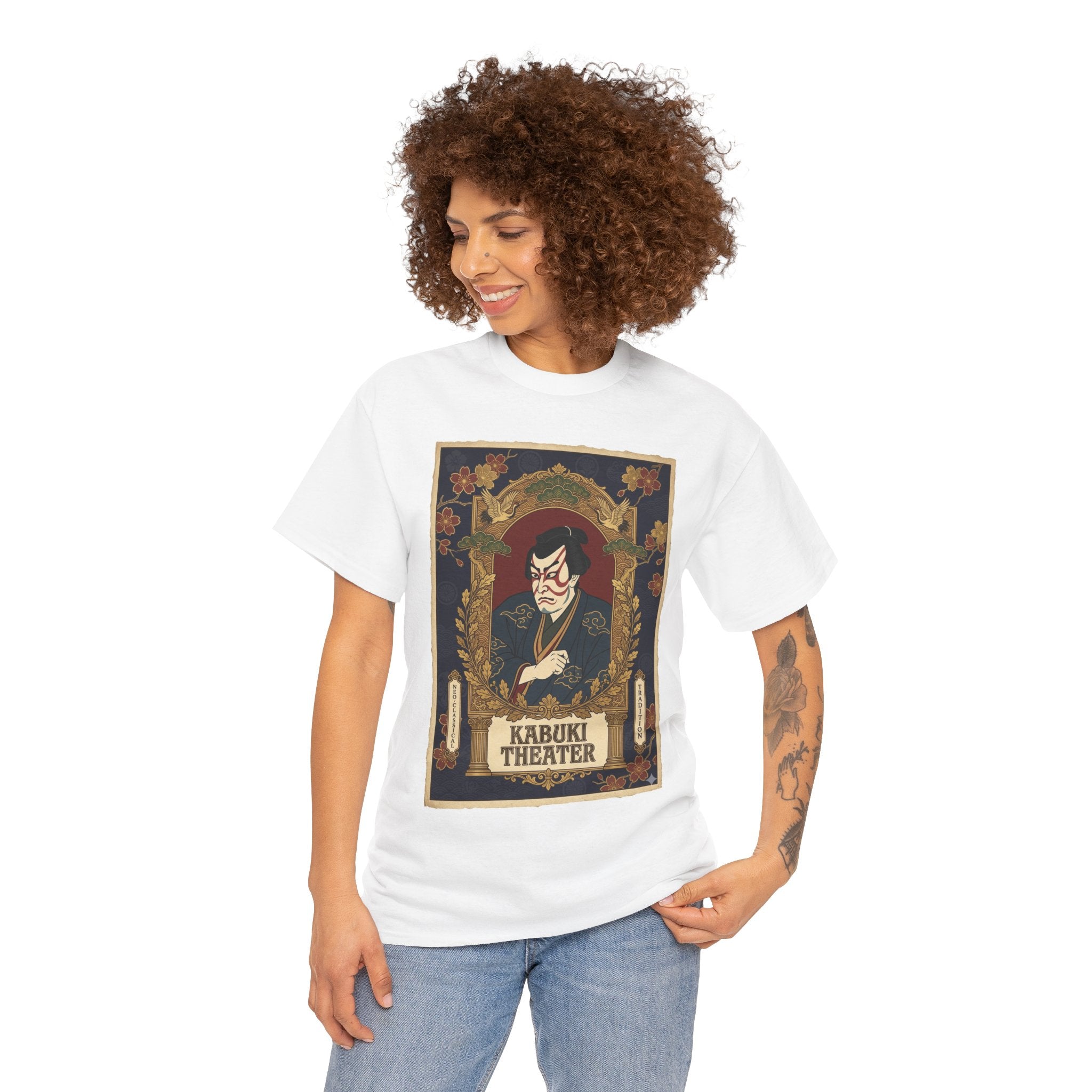 Kabuki Theater Graphic Tee – Vintage Japanese Theater Poster T-Shirt