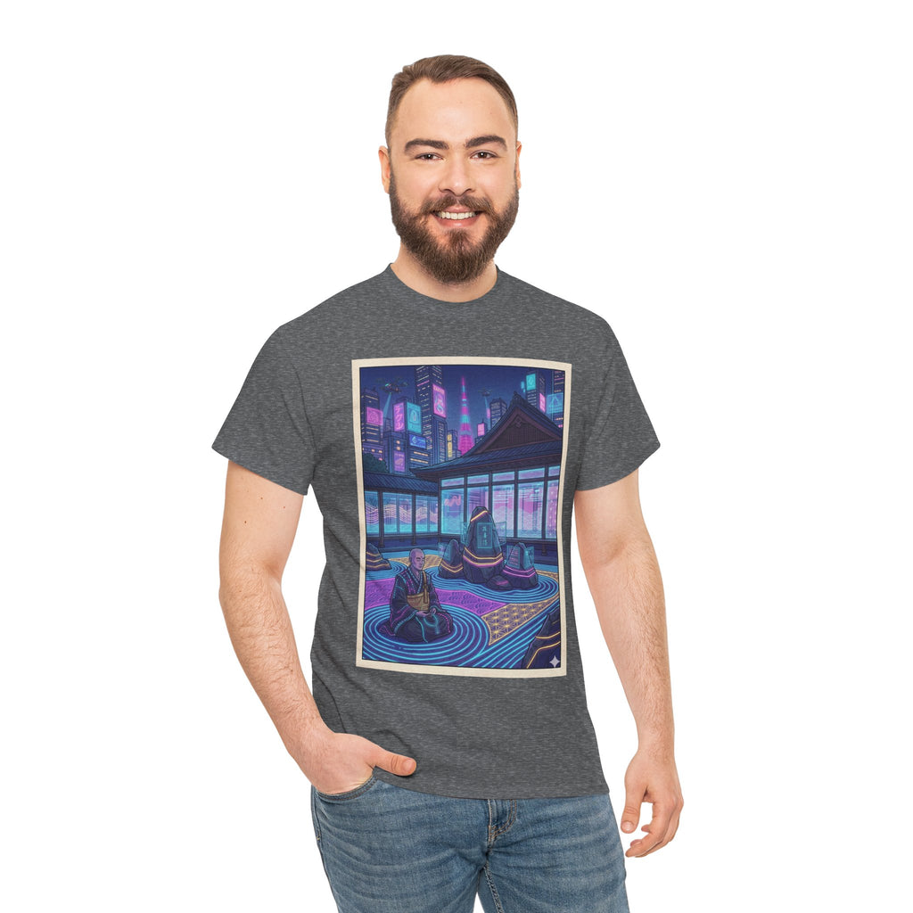 Retro Neon Rooftop Zen Tee