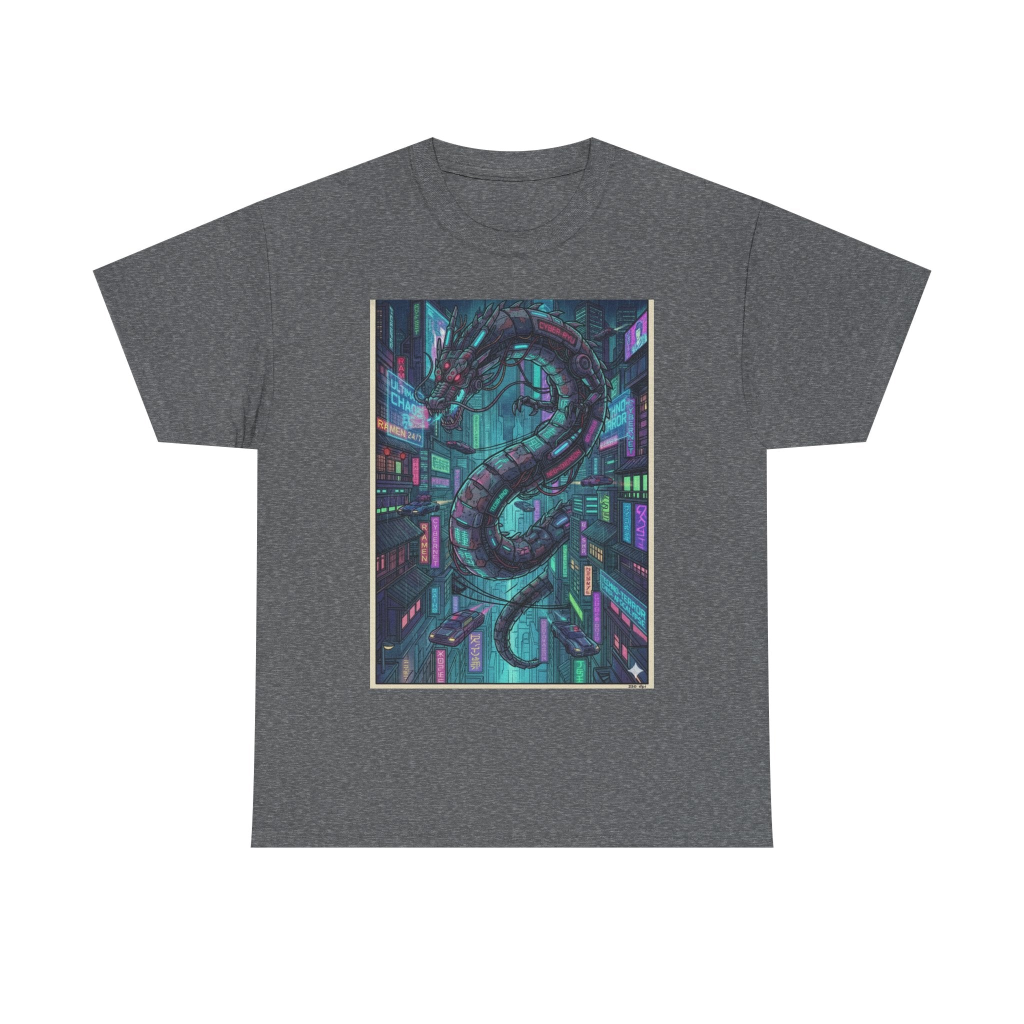 Cyberpunk Serpent T‑Shirt — Neon Futuristic Snake Graphic Tee