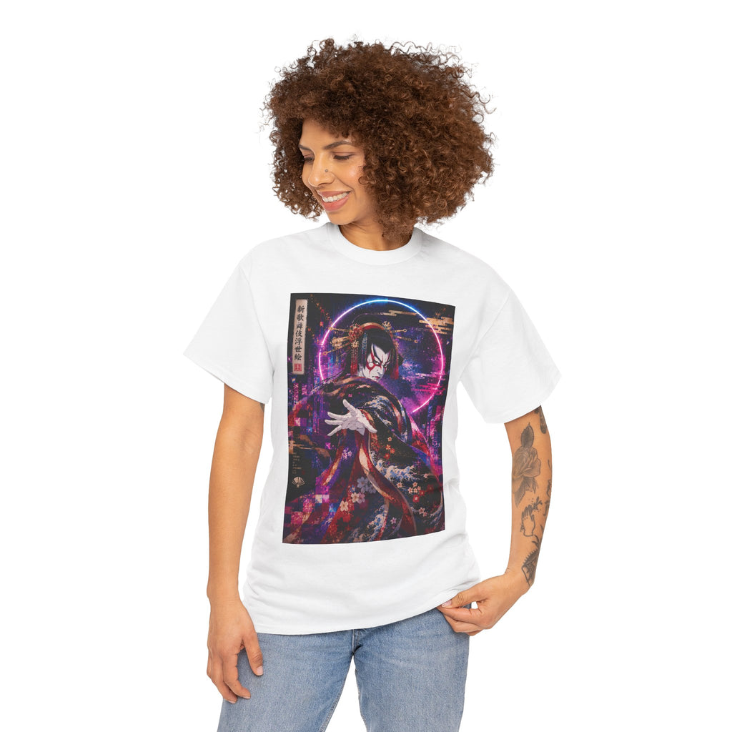 Anime Kimono Tee — Neon Samurai Aesthetic