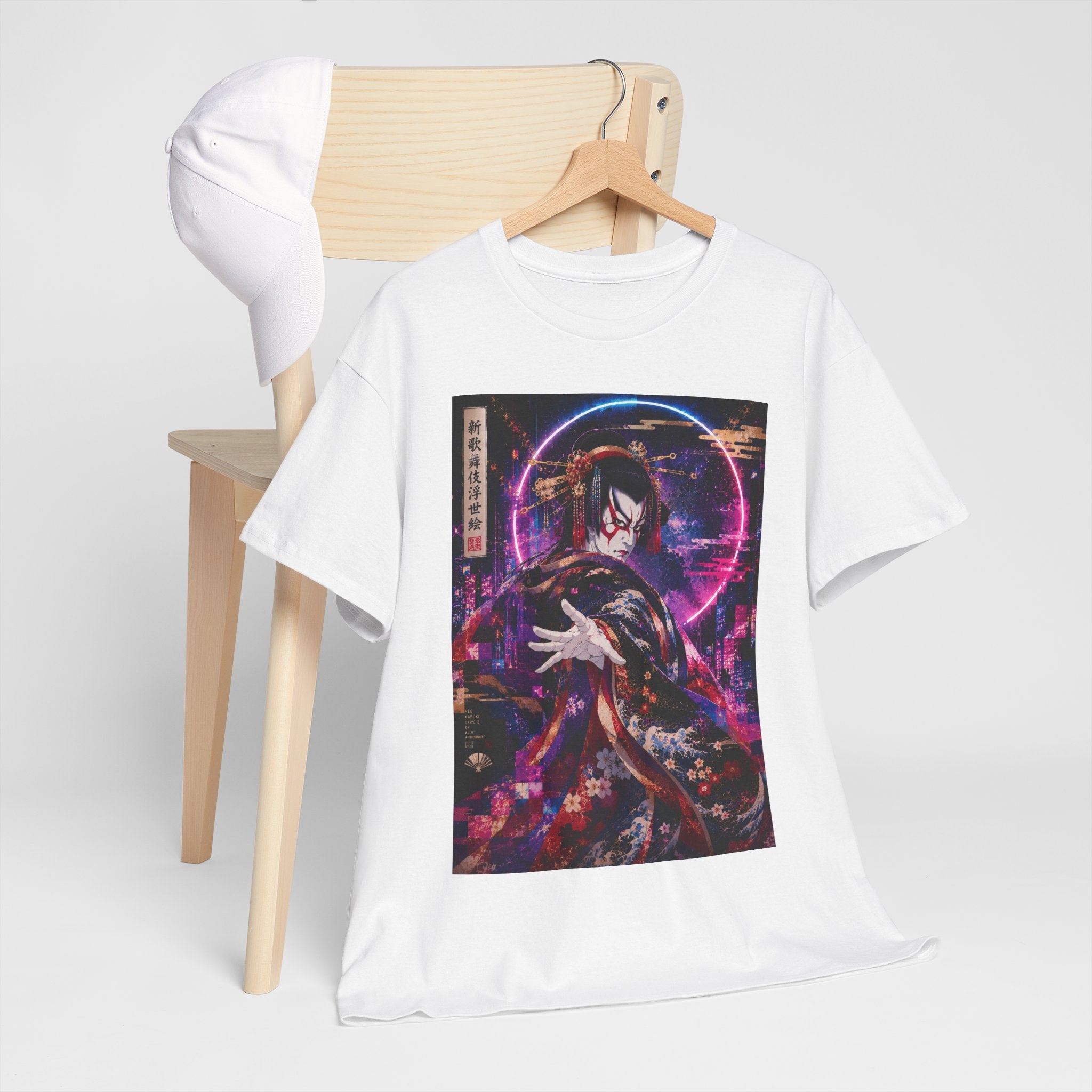 Anime Kimono Tee — Neon Samurai Aesthetic