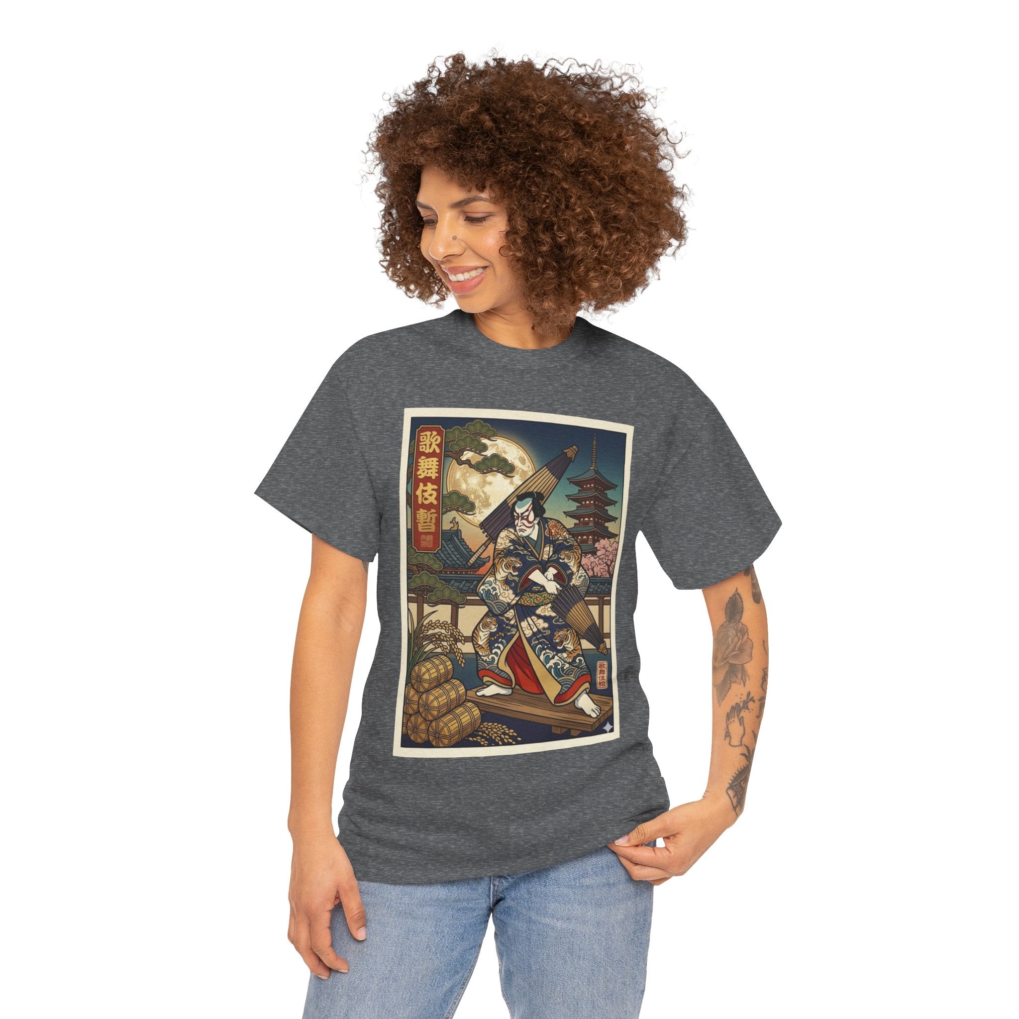 Samurai Ukiyo-e Graphic Tee — Vintage Japanese Warrior Art T-Shirt