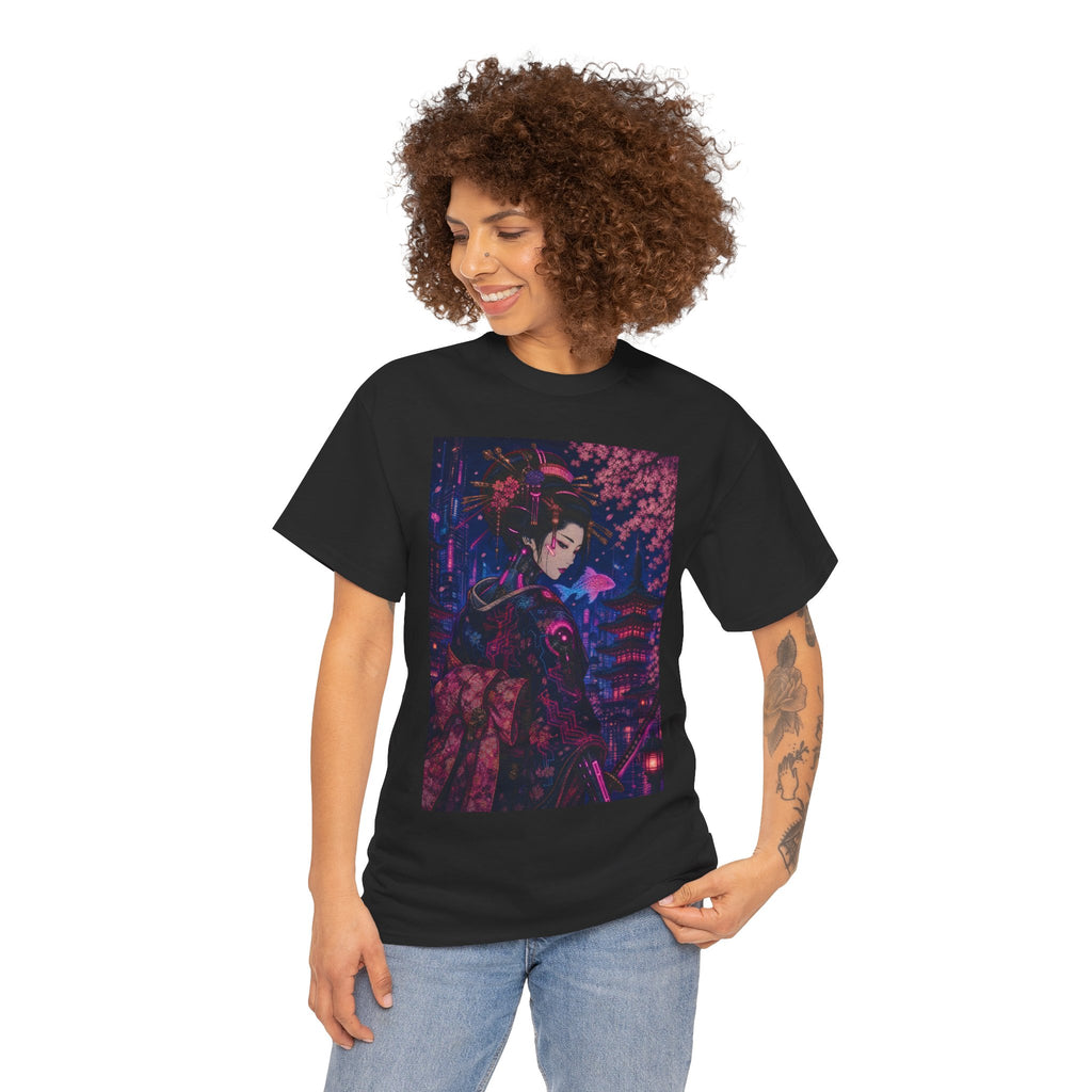 Anime Cyberpunk Geisha T-Shirt