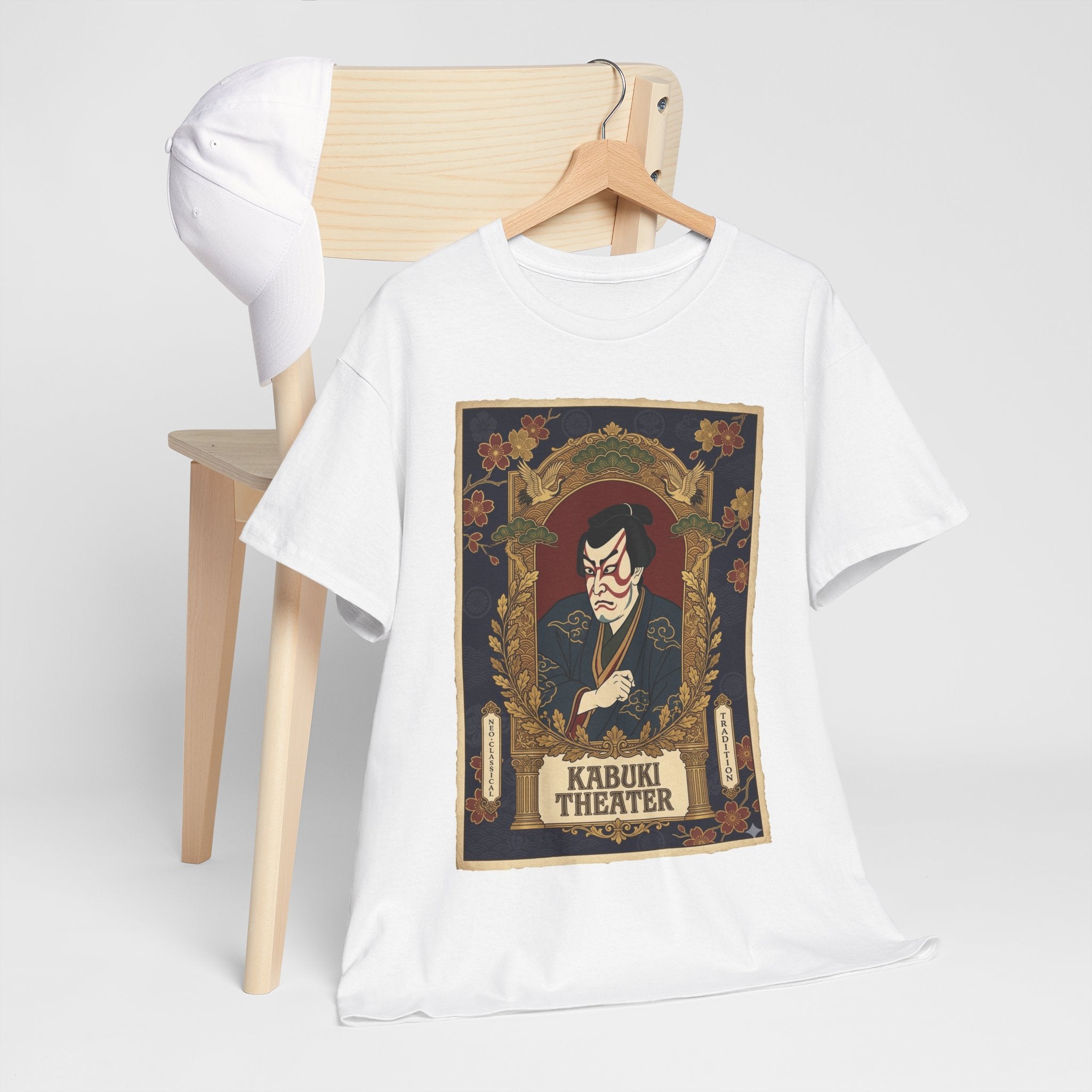 Kabuki Theater Graphic Tee – Vintage Japanese Theater Poster T-Shirt