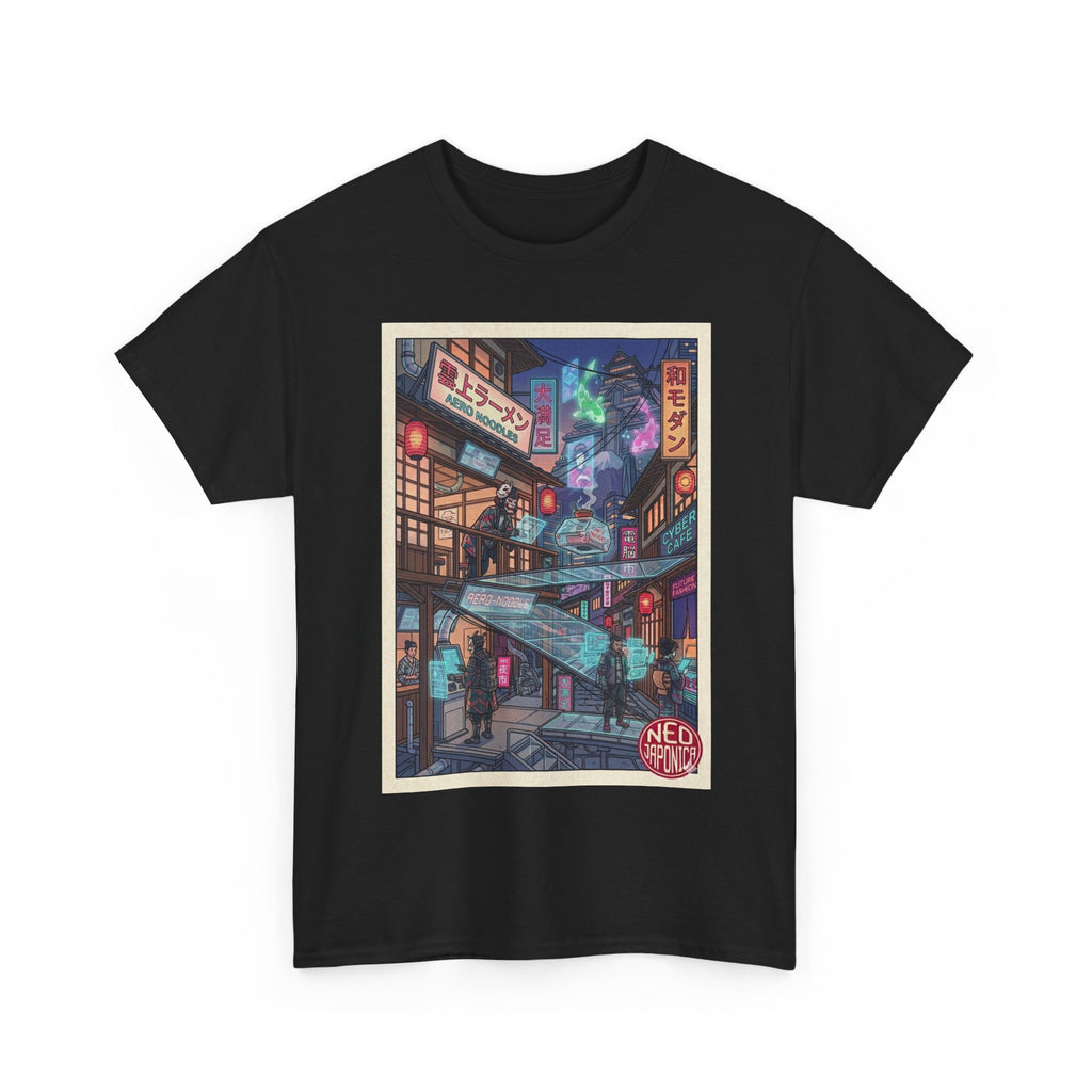 T-Shirt — Neon Cityscape Anime Streetwear Tee ("Neo Tokyo") - Japanese Streetwear T-Shirt | Tokyo Style X